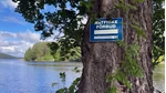 Skylt om nätfiske