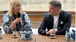 Alexandra Stråberg, chefekonom LF och Thomas Högväg, vd LF Finans