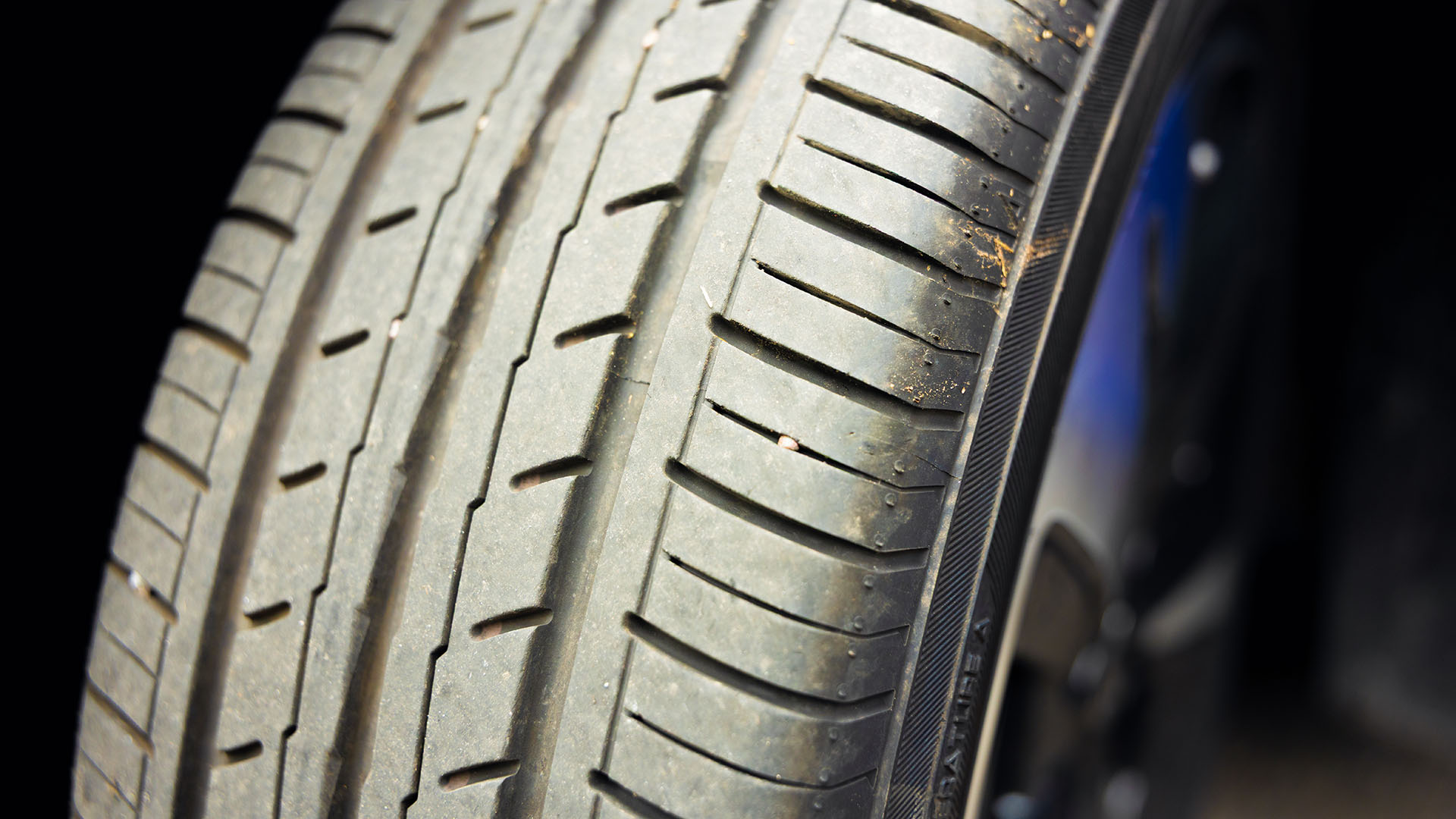 Däck i närbild