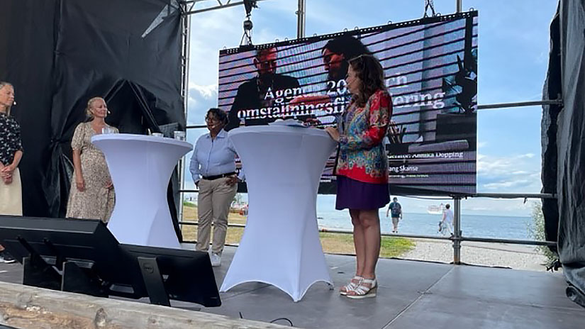 LF Finans på scenen vid Almedalen